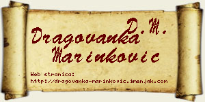 Dragovanka Marinković vizit kartica